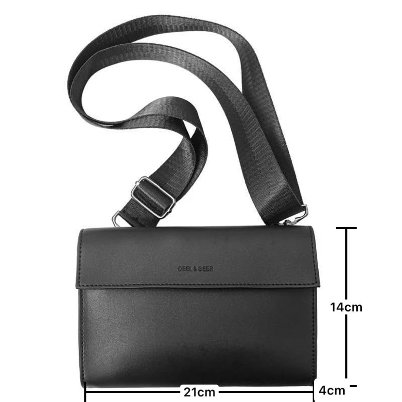 Designer Herren Leder Crossbody Bag – Vintage Schultertasche & Casual Business Messenger Bag