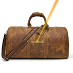 Newsbirds 60 cm Vintage Leder Reisetasche für Herren – Große Weekender Bag aus echtem Rindsleder für 3-Tage-Businessreisen