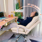 Ergonomischer Gaming Chair aus Leder – Bequemer Sofa-Gamingstuhl mit hoher Rückenlehne, Drehfunktion & Armlehnen für Schlafzimmer, Büro & Gaming Setup