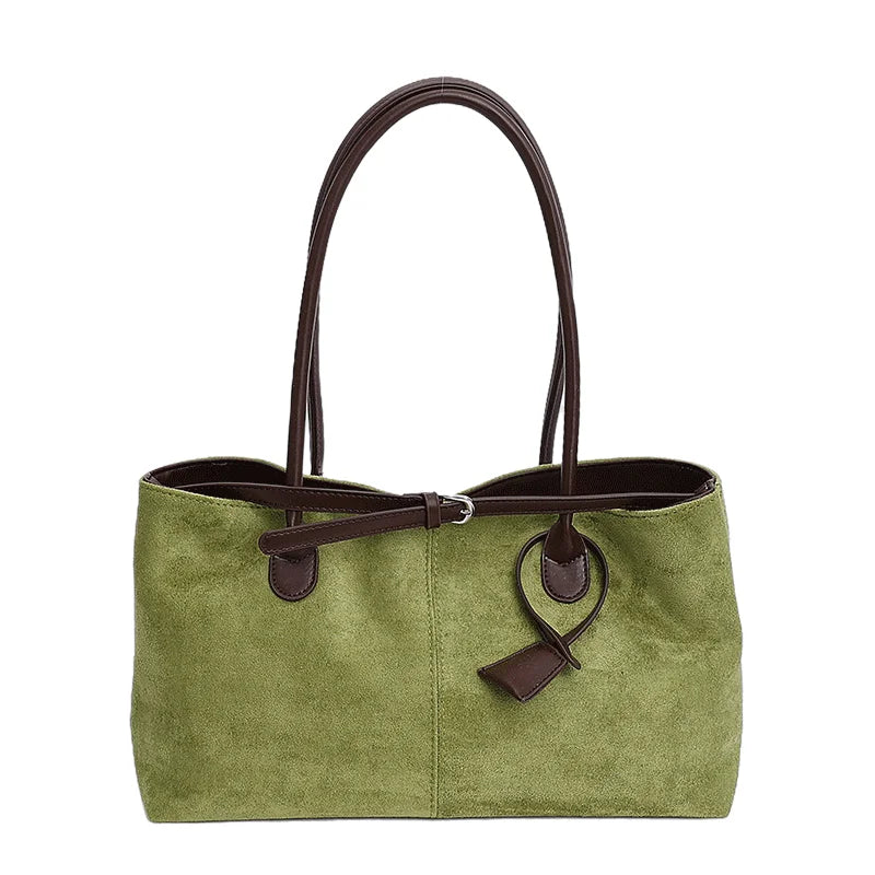 LEFTSIDE Damen PU-Leder Schultertasche – Retro Underarm Bag 2025, Luxus Casual Tote für Herbst & Winter
