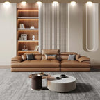 Europäisches Luxus Ecksofa aus Echtleder – Modulares L-Form Designer-Sofa for das Wohnzimmer, moderne et élégant