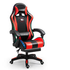Gaming Chair 2025 aus PU-Leder – Ergonomischer Drehstuhl mit hoher Rückenlehne, Liftfunktion & Rollen für Schlafzimmer, Büro & Gaming Setup