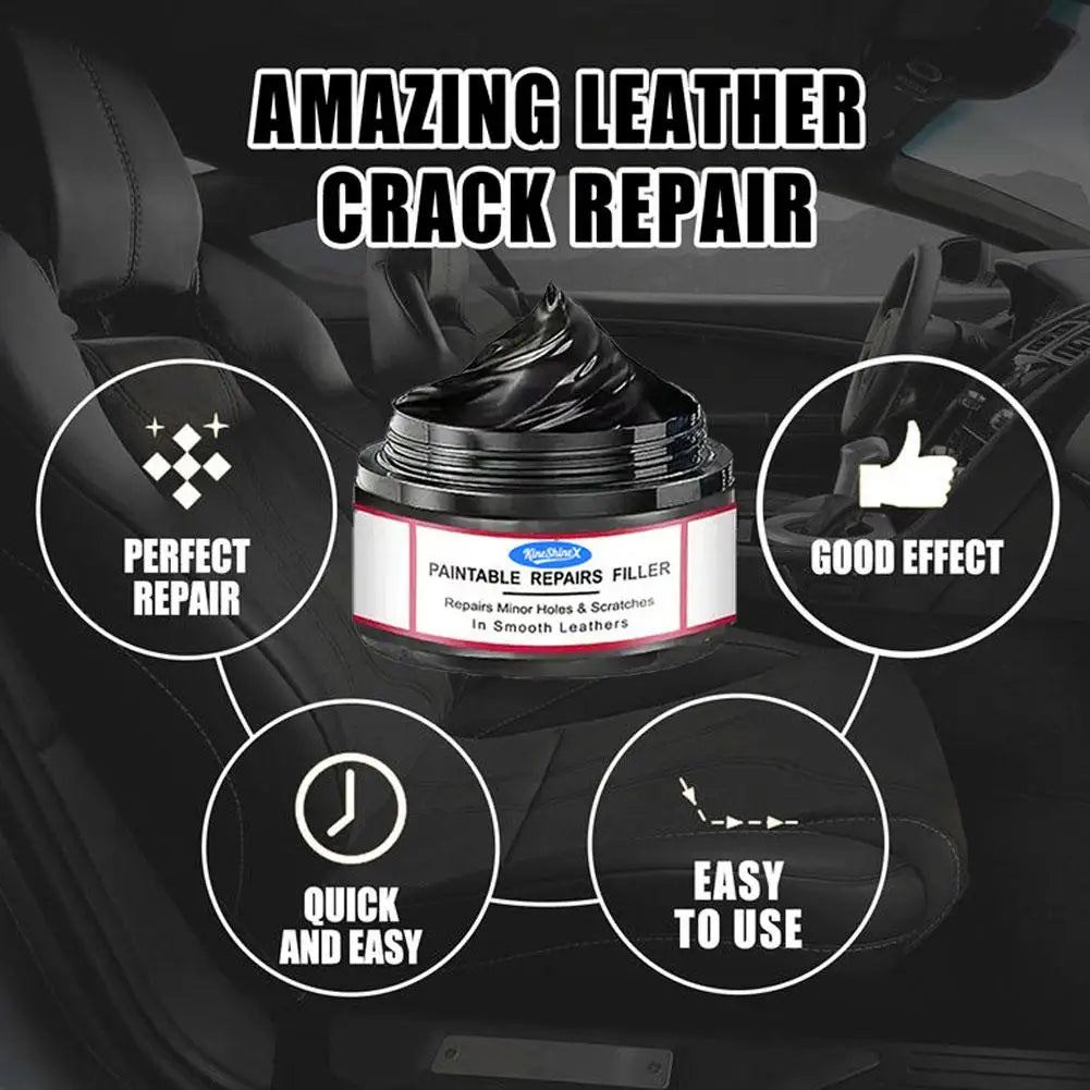 Auto Universal Leder- & Kunststoff Reparaturwachs – Innenraum Pflegecreme für Leder, Kunststoff & Gummi | Auffrischung & Schutz