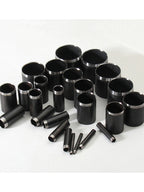 25-teiliges Leder Lochpfeifen Set 1–25 mm – Runde Hohlstanzen aus Stahl für präzises Lederhandwerk & DIY