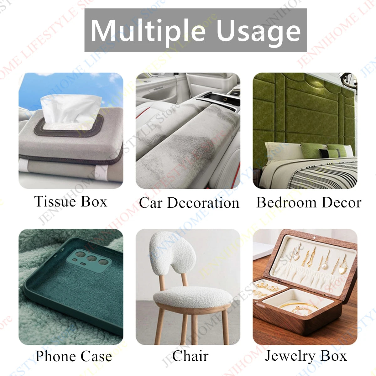 Selbstklebender Veloursstoff – Feuille de cuir en faux suède pour meubles, intérieur de voiture et décoration DIY