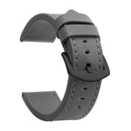 SAMCO Sport Vintage Leder-Uhrenarmband mit Edelstahlschließe - Correa de reloj clásica 18 / 20 / 22 / 24 mm para brazaletes