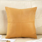 Coussins de luxe légers en cuir – Ensembles de meubles de décoration imperméables pour canapé et chambre à coucher (45 × 45 cm) 