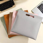 A4 PU-Leder Dokumententasche mit Magnetverschluss – Robusto organizador empresarial Mappe &amp; Tablet Tasche für Büro &amp; Alltag 