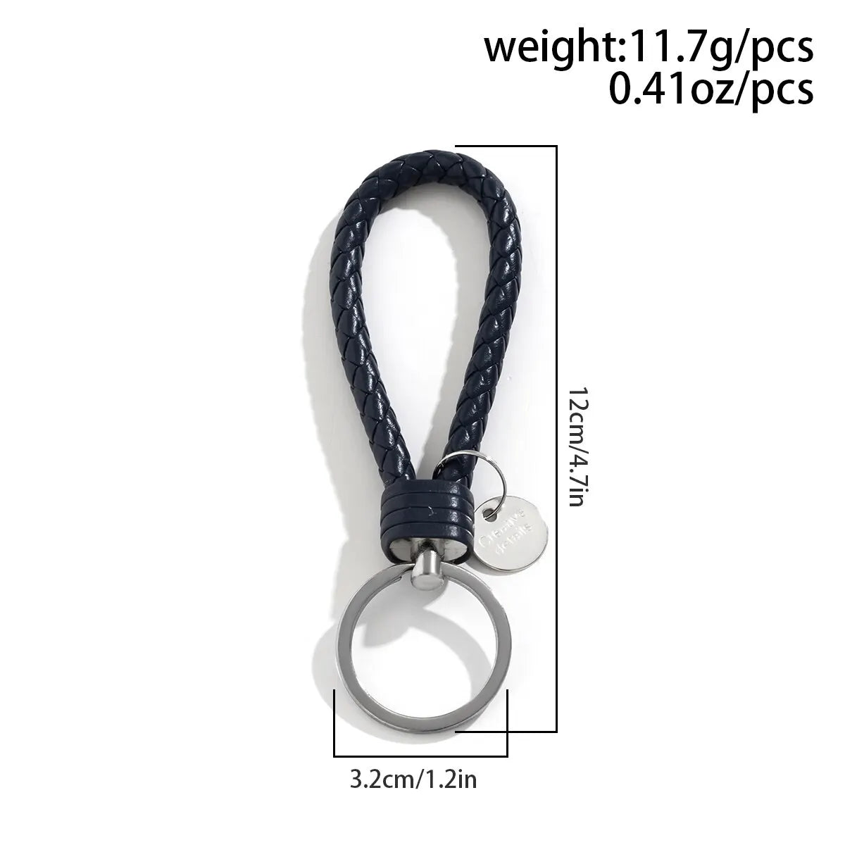 2er Set PU-Leder Schlüsselanhänger – Geflochtener Keychain & Bag-Pendant mit Metallring für Damen & Herren