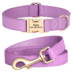 Ensemble de harnais et de laisse personnalisés pour chiens en cuir PU – Attaches individuelles avec ceinture pour petits et grands chiens 