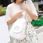 KMFFLY Damen Mini Rucksack en cuir PU blanc – Sac à dos à fleurs, sac à dos léger et tendance pour filles 