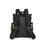 Yogodlns Damen Rucksack Schwarz – Stylischer PU Leder Rucksack mit Eulenmotiv, moderno y de tendencia 