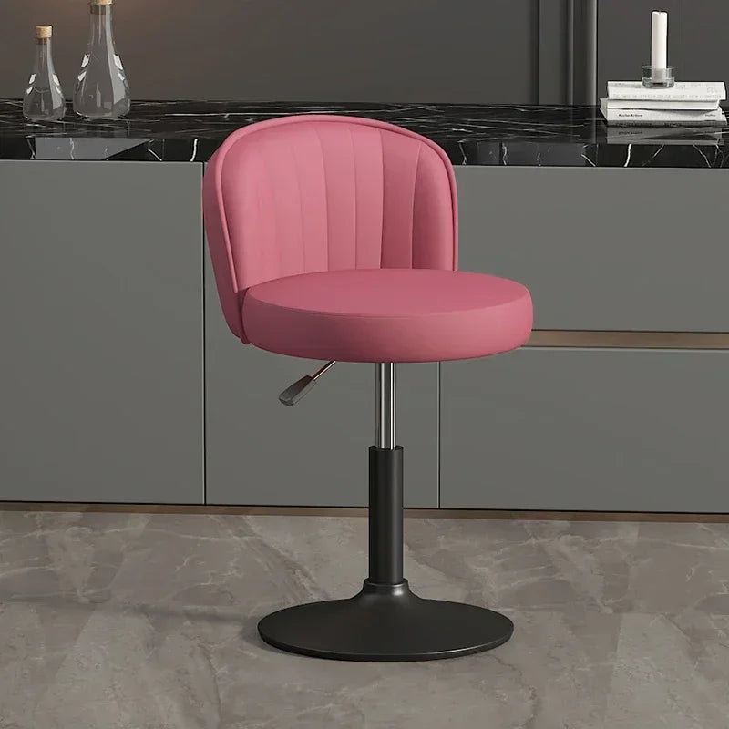 Drehbarer Nordic Barstuhl aus PU-Leder – Höhenverstellbarer moderner Barhocker im italienischen Design für Küche, Bar & Theke