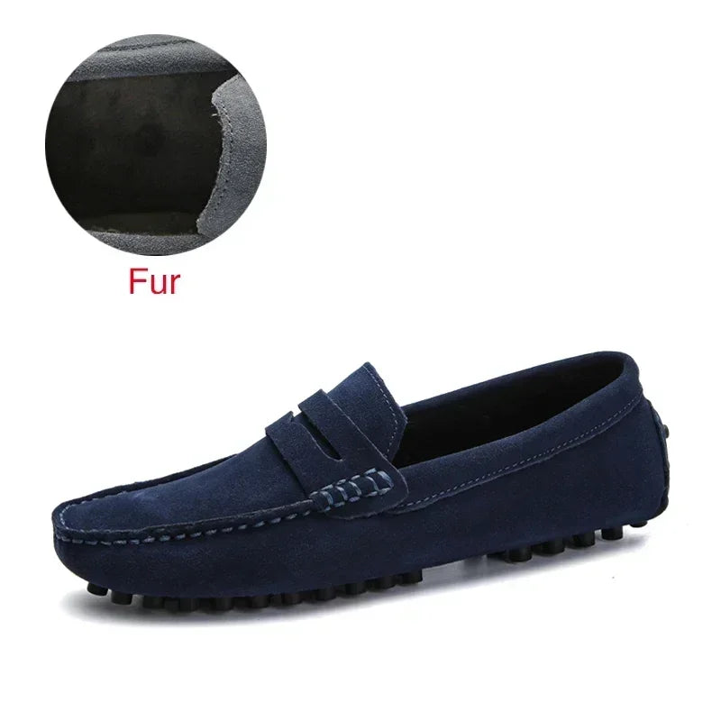DEKABR Herren Loafer aus echtem Rindsleder – Bequeme Slip-On Mokassins & Driving Shoes in großen Größen bis 49
