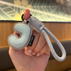 Bunter PU-Leder Schlüsselanhänger mit geflochtener Handschlaufe – Anti-Verlust Keychain &amp; Lanyard for Schlüssel, Tasche, Koffer &amp; Handy 