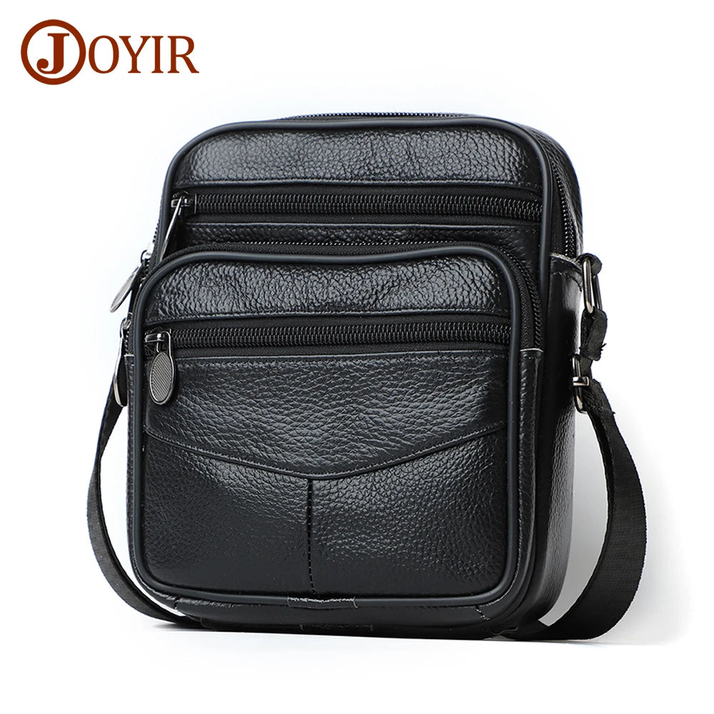 JOYIR Herren Leder Crossbody Bag – Trendige Casual Schultertasche aus Echtleder für Männer