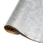 Selbstklebendes Kunstleder mit Blumenstruktur – Farbige PU Lederfolie 0,7 mm für DIY Ohrringe, Haaraccessoires & Bastelarbeiten