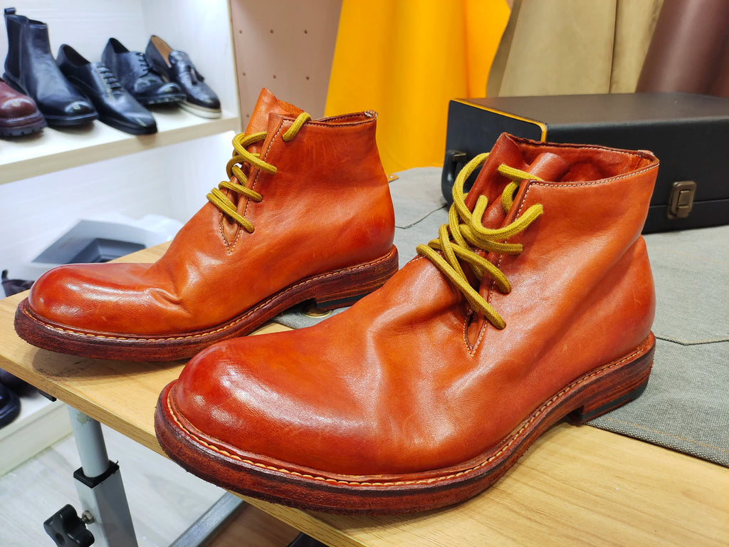 Felix Chu Herren British Style Ankle Boots – Handgefertigte Motorrad- & Winterstiefel aus echtem Kalbsleder, Lederlaufsohle, Größen 39-46