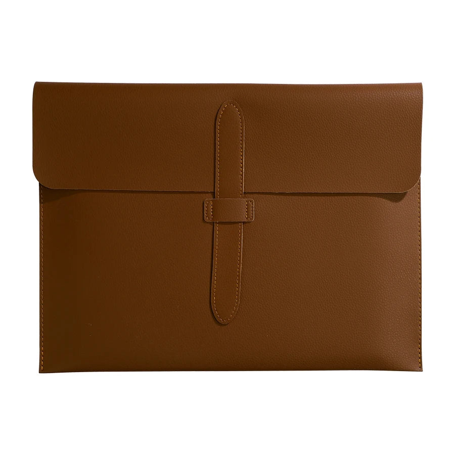 A4 Leder Dokumententasche aus dickem Echtleder – Hochwertige A4 Mappe für Business, Schule & Büro