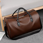 OLN Herren PU-Leder Gym Bag – Sportliche Duffle- & Reisetasche für Fitness, Business, Wochenende und Reisen