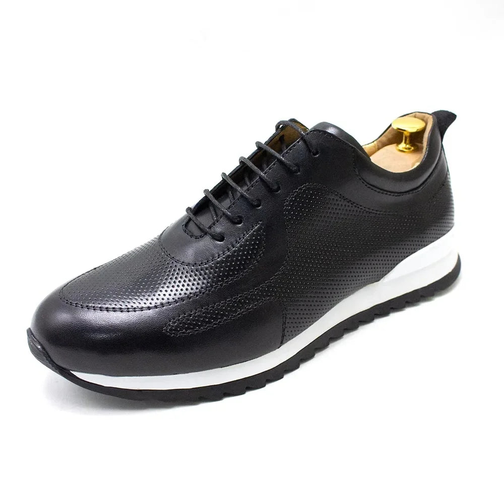 Felix Chu Herren Ledersneaker – Luxus Oxfords aus echtem Rindsleder, bequem, wasserdicht, klassische Casual Schuhe für Alltag und Reisen