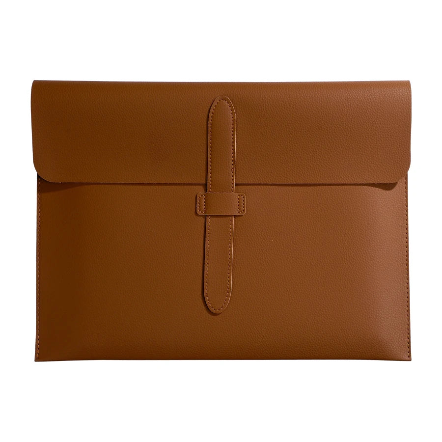 A4 Leder Dokumententasche aus dickem Echtleder – Hochwertige A4 Mappe für Business, Schule & Büro