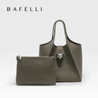 BAFELLI Damen & Unisex Tote Bag aus echtem Leder 2025 – Luxuriöse Reise- & Business-Handtasche im Casual Design