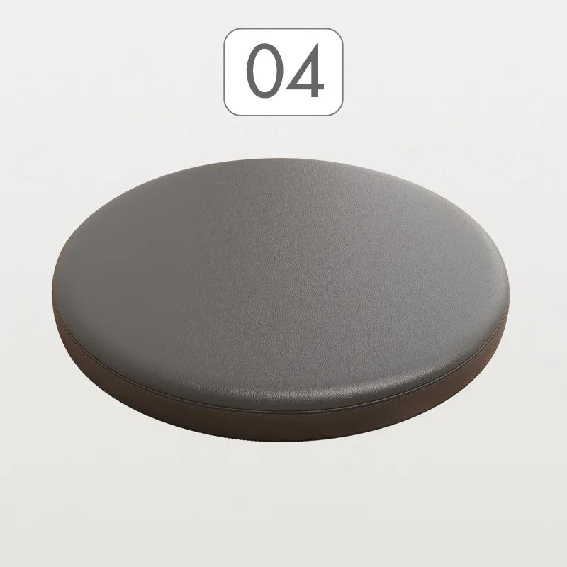 Rundes PU Leder Sitzkissen mit Memory-Schaum – Rutschfestes Stuhlkissen für Esszimmer, Barhocker &amp; Fensterbank 