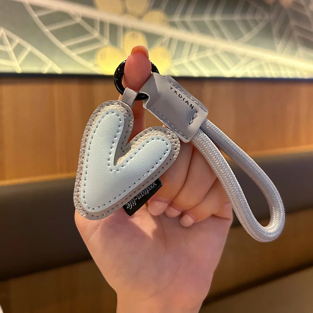 Bunter PU-Leder Schlüsselanhänger mit geflochtener Handschlaufe – Anti-Verlust Keychain &amp; Lanyard for Schlüssel, Tasche, Koffer &amp; Handy 