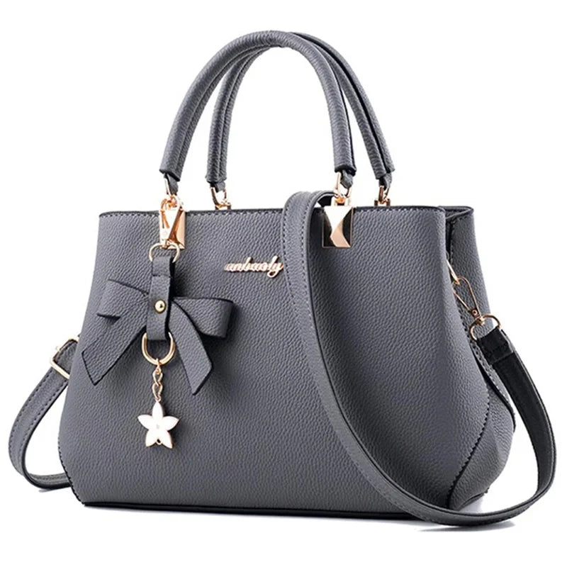 Damen PU-Handtasche – Crossbody & Messenger Bag mit Blumen-Design für Alltag & Shopping