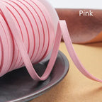 Flaches geflochtenes Kunstveloursband 5 mm – 5 Yards Faux Suede Kordel für Schmuck, Armbänder & DIY Handarbeit