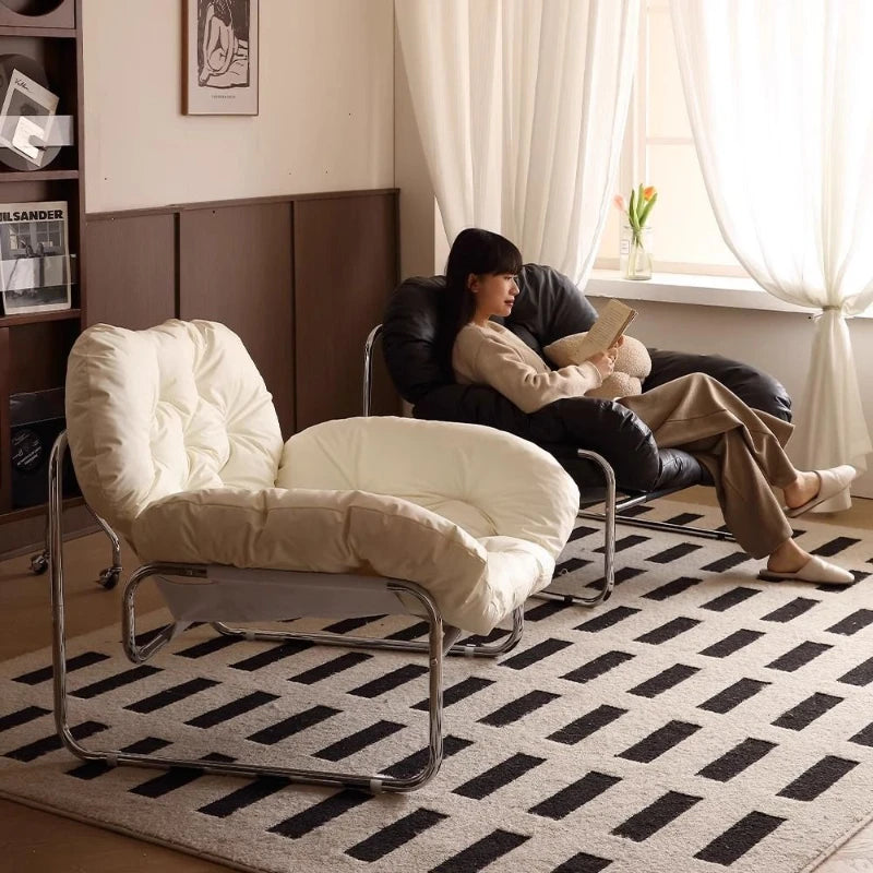 Verstellbarer Leder-Relaxsessel für Wohnzimmer – Komfortabler Einzelsessel mit Armlehnen, ergonomischer Rückenlehne & modernem Design