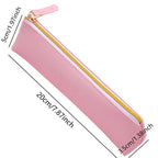 PU Leder Stifteetui mit Reißverschluss – Vintage Mini Federmäppchen für Schule & Büro