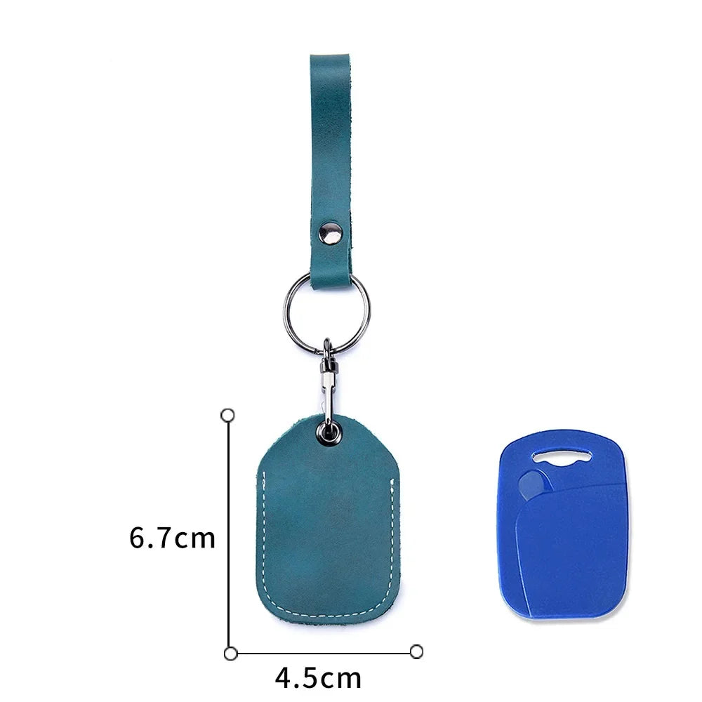 Personalisierbare Lederhülle für StarLine S96 & PIK Intercom – Premium Schutzcover aus Rindsleder für Alarm- & IC-Tags mit Schlüsselanhänger