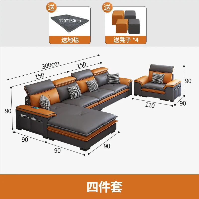 Nordisches Designer Lounge-Sofa – Modernes Relax-Sofa im italienischen Minimalismus, devient Lazy Couch pour Wohnzimmer &amp; Lounge