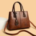 Luxury Damen Designer Patchwork Schultertasche – Große Leder-Handtasche & Shopper Tote mit Marken-Design