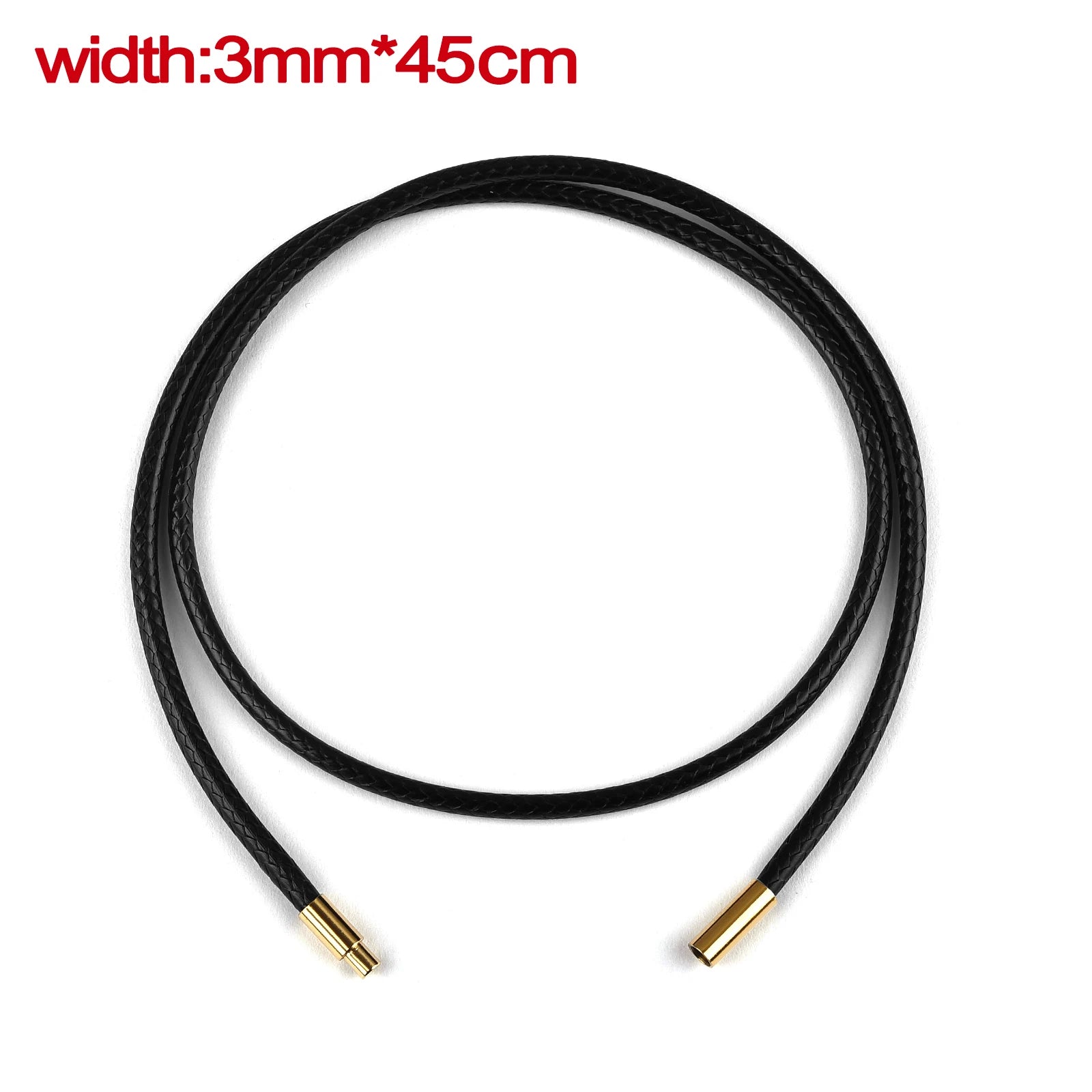 Lederkette mit Edelstahlverschluss – Wachskordel Halskette in 45 / 50 / 60 cm für Damen & Herren, ideal für DIY Schmuck