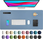 Großes Leder Mousepad & Schreibtischunterlage – Wasserdichte PU Leder Desk Mat für Büro, Homeoffice & Gaming