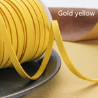 Flaches geflochtenes Kunstveloursband 5 mm – 5 Yards Faux Suede Kordel für Schmuck, Armbänder & DIY Handarbeit