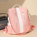 Großer Damen Rucksack aus weichem Lederlook – Modischer Softback Studentinnen-Rucksack mit viel Stauraum 