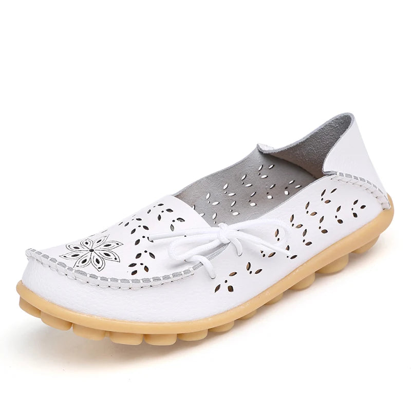 HAJINK Damen Flats 2025 – Ballerines véritables avec chaussures de course, chaussures plates à enfiler pour les loisirs, chaussures décontractées élégantes pour femmes 
