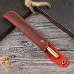 Handgefertigtes Leder Stifteetui im Vintage-Stil – Echtes Leder Pen Sleeve für Travel Notebook, Journals & Füller
