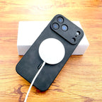 Housse de protection luxueuse rétro en simili cuir avec MagSafe pour iPhone 11-17 Air &amp; Pro Max – Housse de protection complète avec chargement sans fil