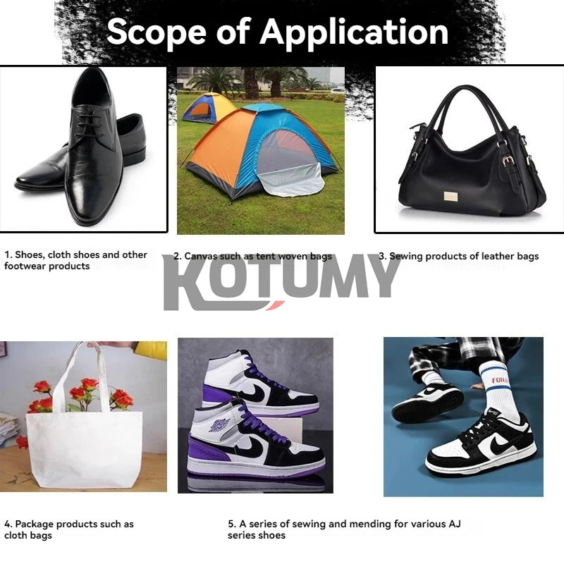 Manuelle Schuhnähmaschine – Handgenähte Leder- & Stoffreparatur für Schuhe – Schuhmacherwerkzeug für Baumwolle & Nylon