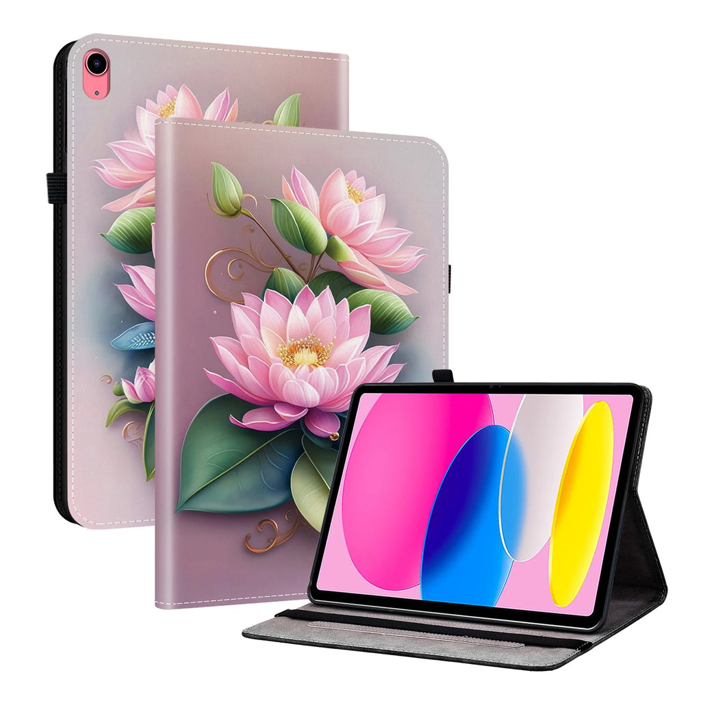 Premium Lederhülle für iPad Air 13 (2025), iPad 10.9, iPad Pro 11 & 12.9, iPad 5.–8. Gen & iPad mini – Stoßfeste Schutzhülle mit Soft-TPU
