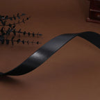 Herren Gürtel ohne Schnalle – Modischer 3,8 cm PU-Lederriemen in Schwarz und Kaffee