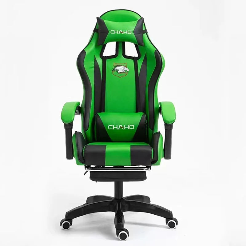 Gaming Chair 2025 aus PU-Leder – Ergonomischer Drehstuhl mit hoher Rückenlehne, Liftfunktion & Rollen für Schlafzimmer, Büro & Gaming Setup