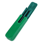 Echtes Leder Füllfederhalter-Etui mit 2 Fächern – Elegantes Pen Case für Reisen, Büro & Schule