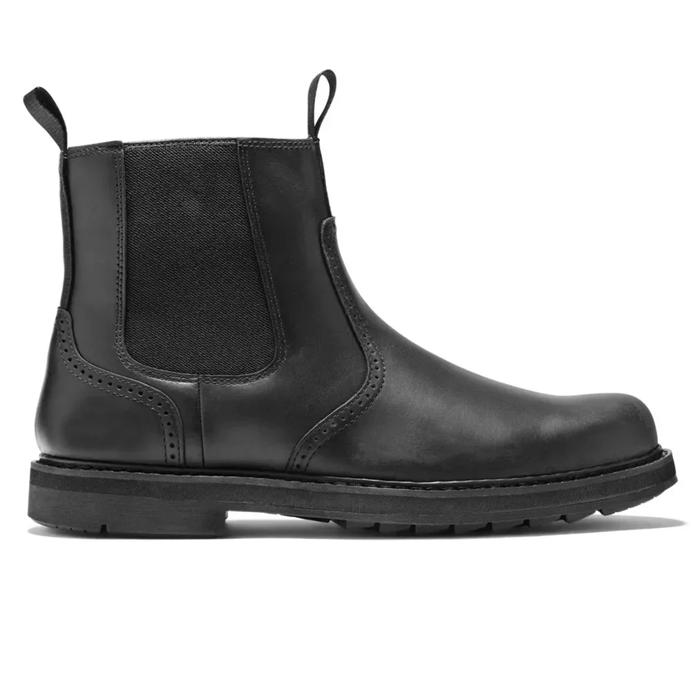 COZOK Herren Chelsea Boots – Retro Leder Boots, Handmade, Bequem für Alltag, Motorrad & Combat, Große Größen 39-48