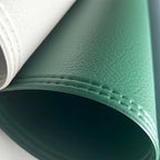 Runde schwarze Kunstleder Tischsets – Geprägte PU-Platzmatten im American Style für Esstisch & festliche Dekoration (1/4/6 Stück)